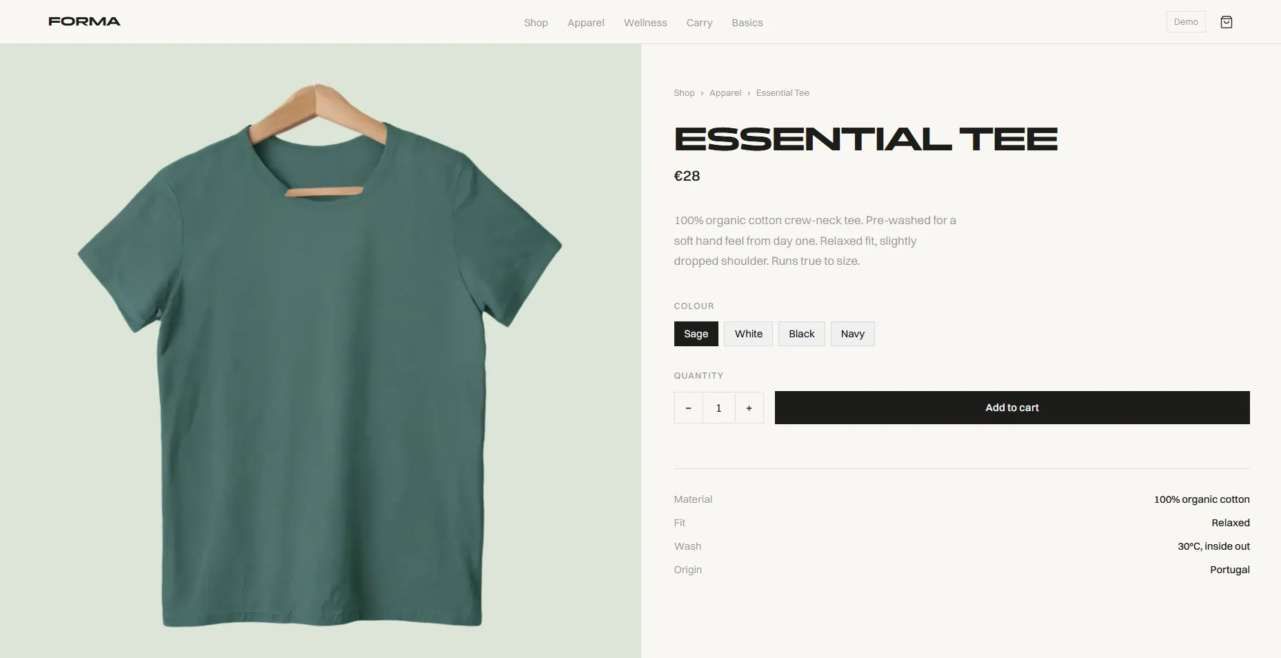 E-commerce store demo